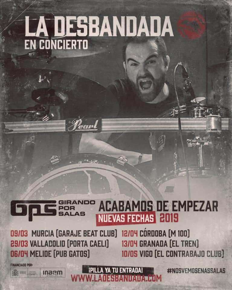 Cartel de gira La Desbandada